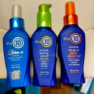 It's a 10 Potion 10,Miracle styling serum & Miracle Leave In Product Spray NWT